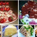 6 рецептов простых, но очень вкусных домашних тортов.